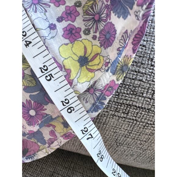 Modcloth Flower Patch Pleasantries Button-Up Shirt Purple/White Women's M NWT - Picture 8 of 8